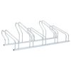 Bicycle Stand for 5 Bikes Floor Freestanding Galvanized Steel
