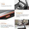 330LBS Folding Electric Trenmill Aerobic Training 14.8KM/h Running Fitness LCD Display 5in 3.5HP motor