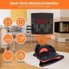 Under Desk Elliptical Machine Seated Pedal Exerciser Leg Foot Trainer Stepper Exerciser with 5 Speed Levels 3 Auto Modes LCD Monitor for Seniors Offic