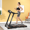 330LBS Folding Electric Trenmill Aerobic Training 14.8KM/h Running Fitness LCD Display 5in 3.5HP motor