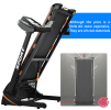 330LBS Folding Electric Trenmill Aerobic Training 14.8KM/h Running Fitness LCD Display 5in 3.5HP motor