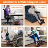 Under Desk Elliptical Machine Seated Pedal Exerciser Leg Foot Trainer Stepper Exerciser with 5 Speed Levels 3 Auto Modes LCD Monitor for Seniors Offic
