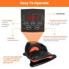 Under Desk Elliptical Machine Seated Pedal Exerciser Leg Foot Trainer Stepper Exerciser with 5 Speed Levels 3 Auto Modes LCD Monitor for Seniors Offic
