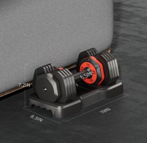 Adjustable Dumbbell Set, 10 In 1 Free Dumbbell For Men And Women, Black Dumbbell For Home Gym, Full Body Workout Fitness, Fast Adjust By Turning Handl (Color: black)
