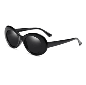 Sunglasses Retro Oval Goggle,vintage Clout Sunglasses Unisex Retro Oval Clout Goggles Sunglasses (Color: black)