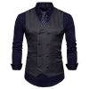 Men's Suit Vest Slim Fit Double Breasted Dress Vest