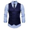 Men's Suit Vest Slim Fit Double Breasted Dress Vest