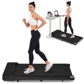 Walking Pad Under Desk Treadmill for Home Office -2.5HP Walking Treadmill 0.6-4MPH 300LBS Capacity Treadmill for Walking Running Remote Control B (Color: as Pic)