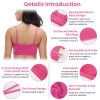 1Pc/3Pcs Women Strap Sport Bras Padded Strappy Crop Square Neck Low Impact Bras Sexy Fitness Tank Tops