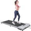 2 in 1 Under Desk Electric Treadmill 2.5HP; with Bluetooth APP and speaker; Remote Control; Display; Walking Jogging Running Machine Fitness Equipment