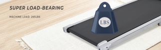2 in 1 Under Desk Electric Treadmill 2.5HP; with Bluetooth APP and speaker; Remote Control; Display; Walking Jogging Running Machine Fitness Equipment