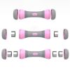 1 pair Ladies Adjustable Dumbbells Fitness Equipment Barbell Tablets Cast Iron Coated Plastic Yoga Dumbbell Plastic Dumbbells 2 Kilos to 4kilos Weight