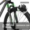 A27312 Mountain Bike 27.5 Inch Wheels, 21-Speed Mens Womens Trail Commuter City Mountain Bike
