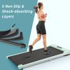 2 in 1 Under Desk Electric Treadmill 2.5HP; with Bluetooth APP and speaker; Remote Control; Display; Walking Jogging Running Machine Fitness Equipment