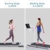 2 in 1 Under Desk Electric Treadmill 2.5HP; with Bluetooth APP and speaker; Remote Control; Display; Walking Jogging Running Machine Fitness Equipment